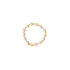 KNOTTED PEARL RING APRICOT